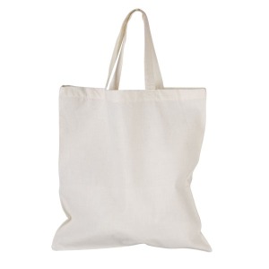 Sac shopping personalizable en coton 105g/m² anses courtes