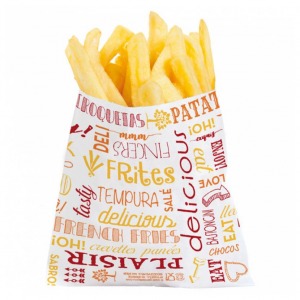 Bolsa para papas fritas 12x12cm (por milla)