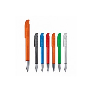 Atlas biros con punta de metal transparente