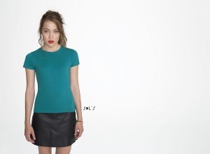 Camiseta mujer manga corta color 150 g sol's - miss - 11386c