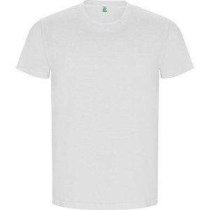 Camiseta de manga corta de algodón orgánico GOLDEN (Blanco, Tallas de niño)