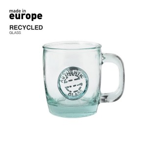 Taza de vidrio reciclado