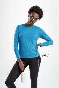 Camiseta deportiva de manga larga para mujer - SPORTY LSL WOMEN - Blanco