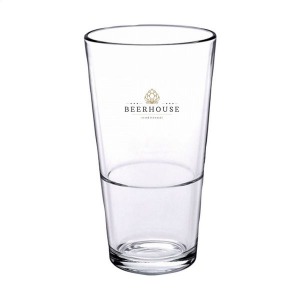 Vaso de cerveza apilable de 30 cl.