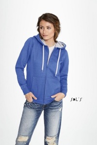 Chaqueta con capucha y cremallera para mujer 280g sol's - soul women