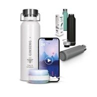 HAUT-PARLEUR ENCEINTE ET BOUTEILLE ISOTHERME personalizable DOUBLE-PAROI INOX 60 cl