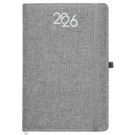 Agenda quotidien 2026, couverture rigide en PET recyclé avec effet de mélange