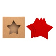 Juego de posavasos navideños en RPET Juego de posavasos navideños en RPET