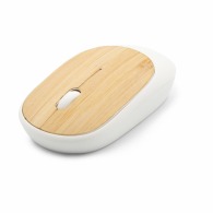 Souris d'ordinateur personalizable sans fil, détail bambou - Judith