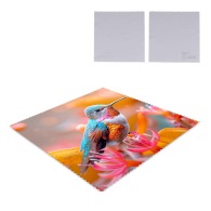 Chiffon de nettoyage de promoción en microfibre rPET 15x15cm sublimation
