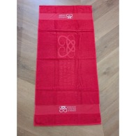 Toalla de baño con logo en relieve jacquard 70x140 cm en Pantone