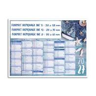 Calendrier bancaire thématique trésors de mer