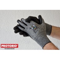 Guantes de poliéster templado