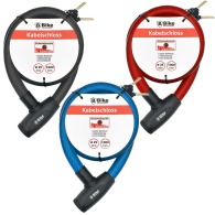 Câble antivol pour vélo 25 x 1000 mm - assortiment
