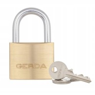 Cadenas Gerda laiton 50mm avec bouton poussoir