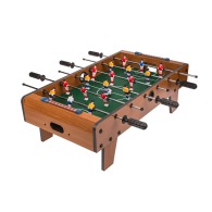 Juego de futbolín de madera con patas