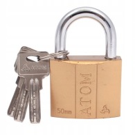 Cadenas / blister fonte atom 50mm, clé codée