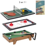 Table de jeu 3 en 1