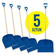 Conjunto de 5 palas de nieve para la remoción de nieve