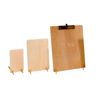 Porta cartel con pinza A5