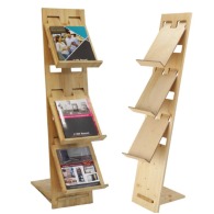 Soporte de folletos en columna