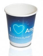 Un vaso de cartón de doble pared picture