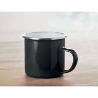 Plateado - taza de metal con esmalte picture