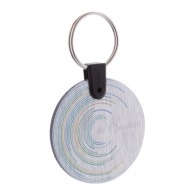 Un simple llavero de aluminio cepillado