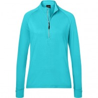Camiseta deportiva con media cremallera para mujer picture