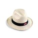Chapeau paille blanche DOULOS, chapeau de paille publicidad