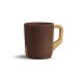 Mug avec anse en bois coloré regalo de empresa