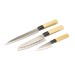 Set 3 couteaux style japonais, couteau de cuisine publicidad