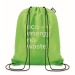 Bolsa de cordón reciclado, Bolsa de compras duradera publicidad