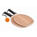 Set beach tennis en bois de ros, raquettes de plage ou beach tennis publicidad