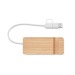 Hub USB 4 ports en bambou, Hub publicidad