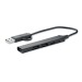 CORRIENTE - Concentrador USB de 4 puertos de 19 cm regalo de empresa