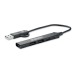 CORRIENTE - Concentrador USB de 4 puertos de 19 cm regalo de empresa