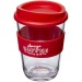 Taza clara de 30cl, taza y vaso con tapa publicidad