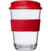 Taza clara de 30cl, taza y vaso con tapa publicidad