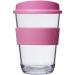 Taza clara de 30cl, taza y vaso con tapa publicidad