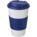 Gobelet isolant Americano® 350ml avec bandeau antidérapant et couvercle anti-fuite, Mug de voyage isolant publicidad