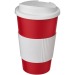 Gobelet isolant Americano® 350ml avec bandeau antidérapant et couvercle anti-fuite, Mug de voyage isolant publicidad