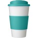 Gobelet isolant Americano® 350ml avec bandeau antidérapant et couvercle anti-fuite, Mug de voyage isolant publicidad
