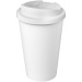 Vaso aislante de plástico reciclado, taza y vaso con tapa publicidad