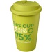 Vaso aislante de plástico reciclado, taza y vaso con tapa publicidad