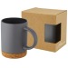 Tasse Neiva de 425ml en céramique avec base en liège regalo de empresa