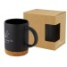 Taza de cerámica Neiva de 425 ml con base de corcho, Accesorio de corcho publicidad