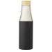 Botella Hulan de 540 ml de acero inoxidable con cobre y aislamiento al vacío con tapa de bambú, botella publicidad