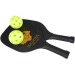 Jeu de raquettes Enrique dans une pochette en filet, raquettes de plage ou beach tennis publicidad