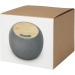 Haut-parleur 10W et tapis de charge sans fil Ecofiber en bamboo/RPET, Enceinte en bois ou bambou publicidad